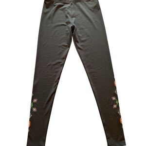 Desigual black leggings with colorful design on the side, Size small